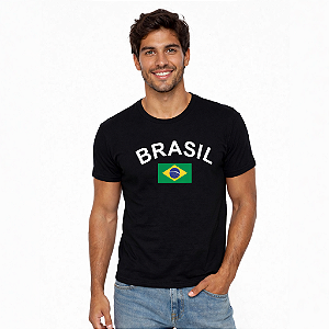 Camiseta Brasil Unissex 100% Algodão Hexa Copa do Mundo