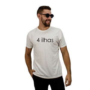 Camiseta Estonada Praia 4 Ilhas 100% algodão