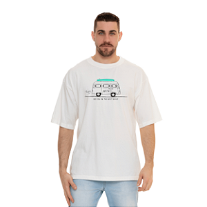 Camiseta 100% Algodão Oversized Kombi