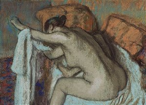 ÍMÃ MULHER ENXUGANDO O BRAÇO ESQUERDO - EDGAR DEGAS