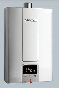 Aquecedor a Gás - Lorenzetti LZ 2000 DE I - INOX - Digital Exaustão Forçada - 20L/m
