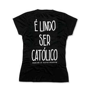 BABYLOOK LINDO SER CATÓLICO - PRETA