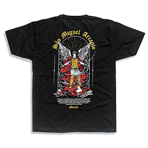 CAMISETA SÃO MIGUEL ARCANJO - PRETA