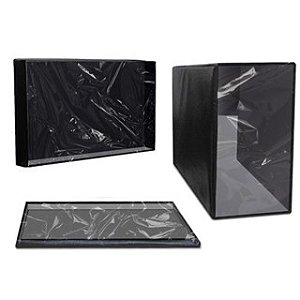 Capa para Kit CPU A30cm L10cm P40cm Teclado L45 cm A16cm P3cm Monitor 15,6 Polegadas Frente Transparente