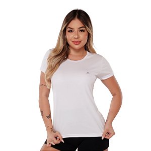 Kit De 4 Camisetas Feminina Dry Fit Volta As Aulas Branca