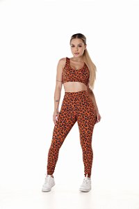 Conjunto Onça Fitness Feminino Academia