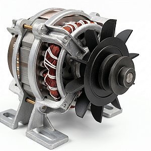 Motor para Tanquinho de Cimento e Azulejo 10kg a 13kg 1/4 HP Eixo 12mm com Rolamento