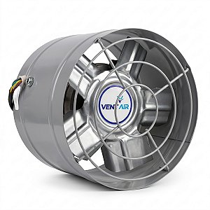 Exaustor 20cm Bivolt Alta Rotação Vent Air Para Churrasqueiras e Coifas Sucção Forte