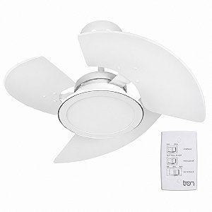 Ventilador de Teto Tron Aventador LED Branco 24W 3 Pás 127v