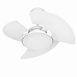 Ventilador de Teto Tron Aventador LED Branco 24W 3 Pás 127v