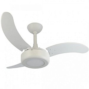 Ventilador de Teto Infinity Lux 2008 Branco 03 Pás com Luminária LED