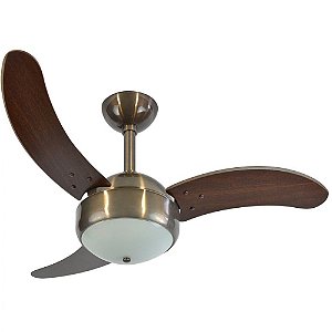 Ventilador de Teto Max 1007 Fumê 3 Pás Tabaco Infinity