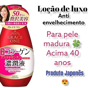 Hidratante Facial Leitosa Super Concentrada kose cosmeport Grace One 3em1 -230 ml ( Pele madura )