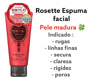 Sabonete facial para pele madura Rosette cleansing Paste 120 g