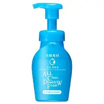Senka All Clear Double Wash Foam 2 in 1 - 150 ml - Limpador facial com dupla função ( remove make e limpa a pele )