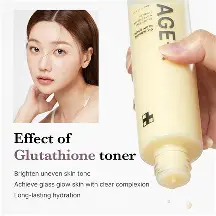 Tônico Ager-R Glutathione Glow Toner 6 types peptide complex - 140ml
