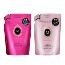 Kit refil Macheri Shiseido - linha para os cabelos focada em leveza e brilho - 380 ml Shampoo - 380 ml condicionador