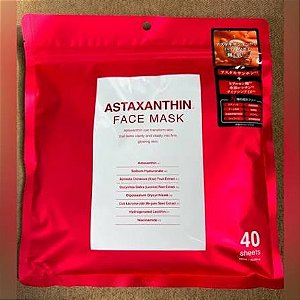 Máscara facial em folhas Astaxanthin face Mask - 40 sheets