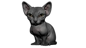 Estatueta gato Sphynx