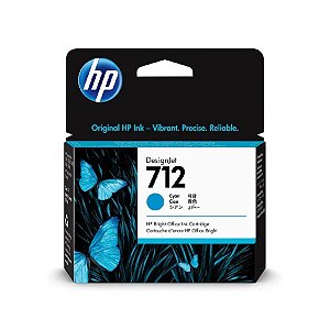 Cartucho de Plotter HP 712 - 3ED67A Ciano