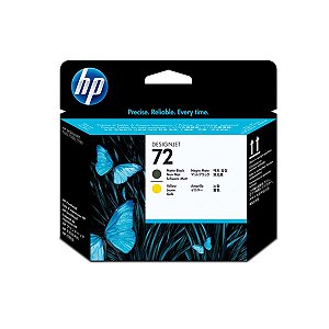 CABEÇOTE PLOTTER HP 72 C9384A PRETO FOSCO/AMARELO