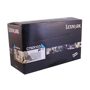 Toner Lexmark C792 - C792X1CG Ciano