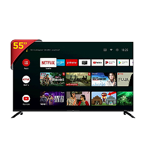 Smart TV LED 55" 4K PTV55G7EAGCPBL Dolby Áudio, Google Assistante, Wi-Fi, Blueto