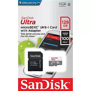 Cartão de memória Sandisk - 128 GB