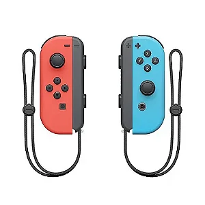 Controle Joy-Con Nintendo Switch Azul e Vermelho Neon