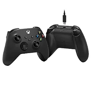 Controle Sem Fio Xbox Series + Cabo USB Preto
