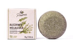 Shampoo Sólido | Pastilha Alecrim e Melaleuca Cabelos mistos e oleosos - Prema 75g