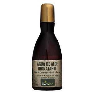 Água de Aloe Hidratante bifásico Óleos de Castanha do Brasil e Urucum - Livealoe 210ml