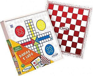 Oficial Jogo D/ Ludo C/ 4 Dados Grande Estojo 31 X 31 X 2cm