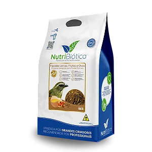 Nutribiótica Super Premium Trinca Ferro Flocada Larvas, Frutas e Ovos