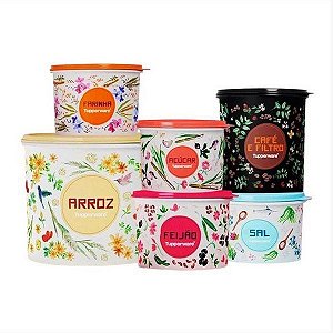 Tupperware Conjunto Caixa Floral 6 Pecas