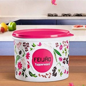 Tupperware Caixa de Feijão Floral 2kg