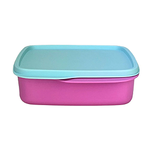 Tupperware Basic Line 550ml Com Divisórias Rosa Tutu