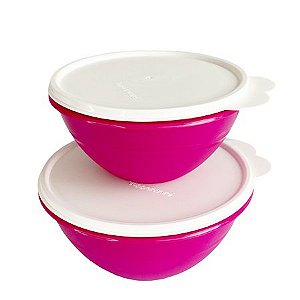 Tupperware Kit Tigela Maravilhosa Rosa 2 Pecas