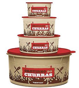Tupperware Kit Cantinho do Churrasco 4 Pecas