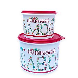 Tupperware Kit Caixa Amor e Sabor 2 Pecas