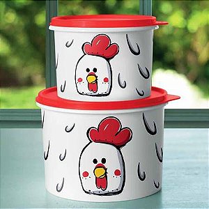 Tupperware Kit Caixa Galinha 2,4L e 1,1L