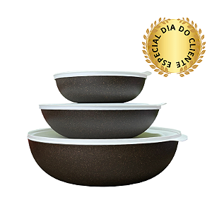 Tupperware Kit Tigela Allegra Eco 3 Pecas