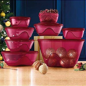 Tupperware Kit Tigelas Design PDA 8 Pecas