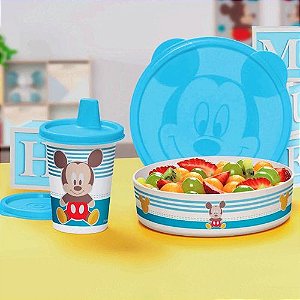 Tupperware Kit Baby Mickey Azul