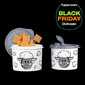 Tupperware Kit Caixa Ovelhinha 2 Pecas 1,7L e 500ml