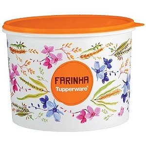 Tupperware Caixa de Farinha Floral 3,8kg