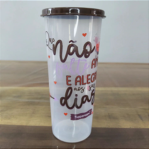 Tupperware Copo com Tampa 470ml Amor e Alegria