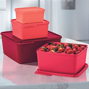 Tupperware Kit Basic Line 4 Pecas