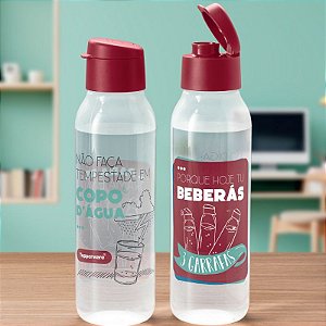 Tupperware Eco Garrafa Redonda 750ml Tomar Água
