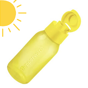 Tupperware Eco Garrafa Tupper Plus 350ml Amarela Sol